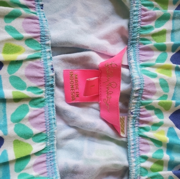 Lilly Pulitzer Rikki Open Water Sz. L Romper - Picture 5 of 14